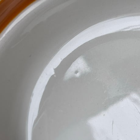 arabia orange line bowl