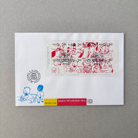 Finish stamps and FDC Sarjakuva 1