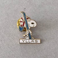 snoopy pin ski YLLÄS