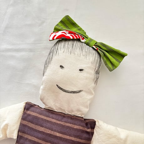 marimekko fabric handmade doll