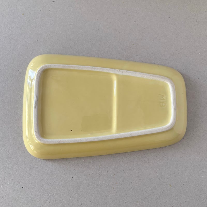arabia TV plate yellow | retro number