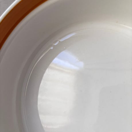 arabia orange line bowl
