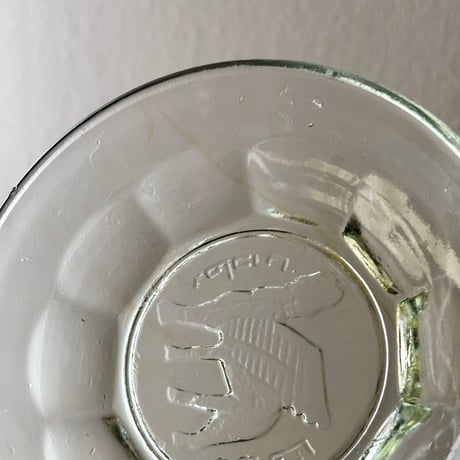 glass mini plate with motif