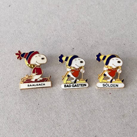 snoopy pin ski / saalbach