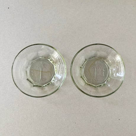 glass mini plate with motif