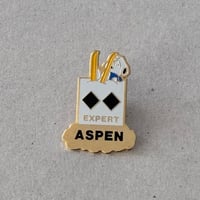 snoopy ski pin / ASPEN