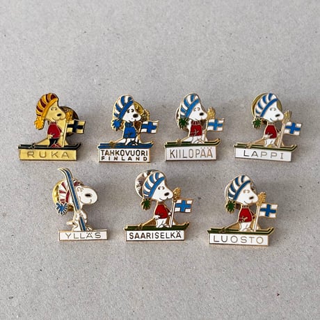 snoopy pin ski LUOSTO