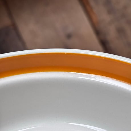 arabia orange line bowl
