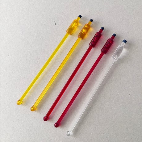 Finlandia vodka muddler red  / yellow / clear