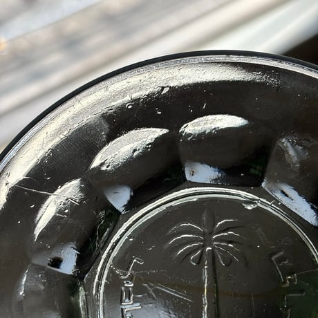 glass mini plate with motif