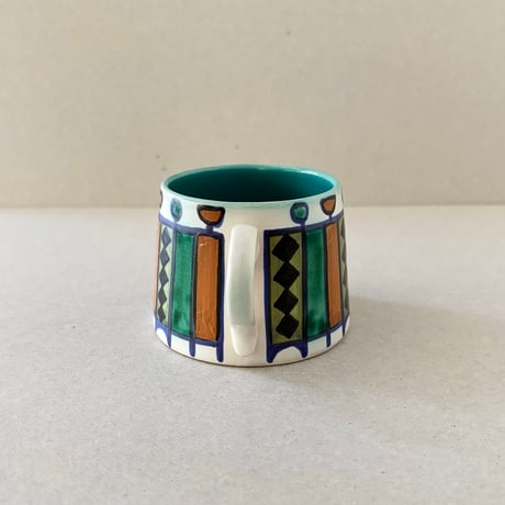 Finland kupittaan savi cup 幾何学模様