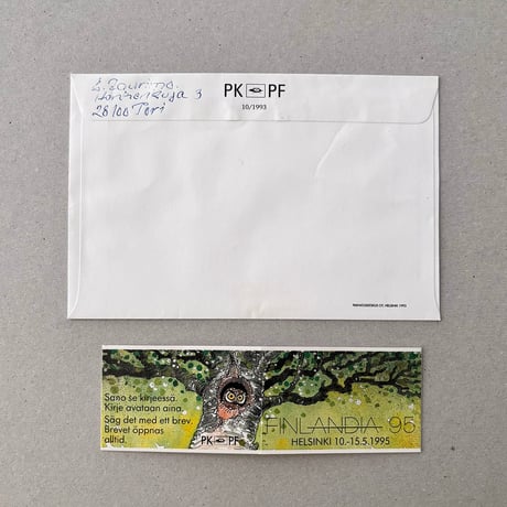 Finish stamps  and FDC bird 1995