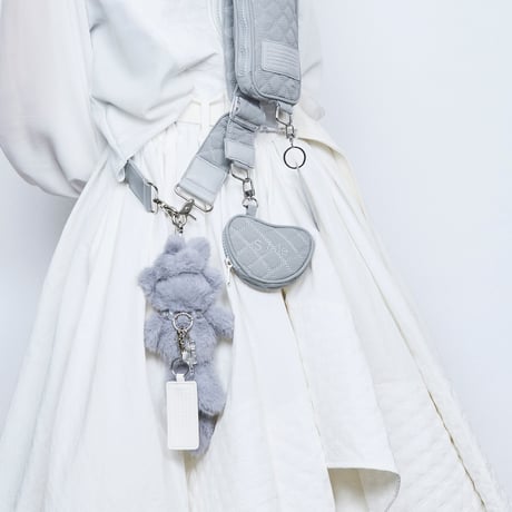 queue BABY peluche key chain / SI26A0216（20）gray