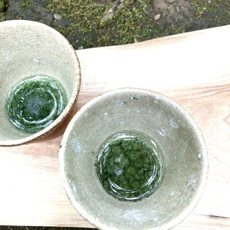 佐賀の器（武雄焼）亀翁窯…蕎麦猪口（そばちょこ）：みかん釉 Le Soba
