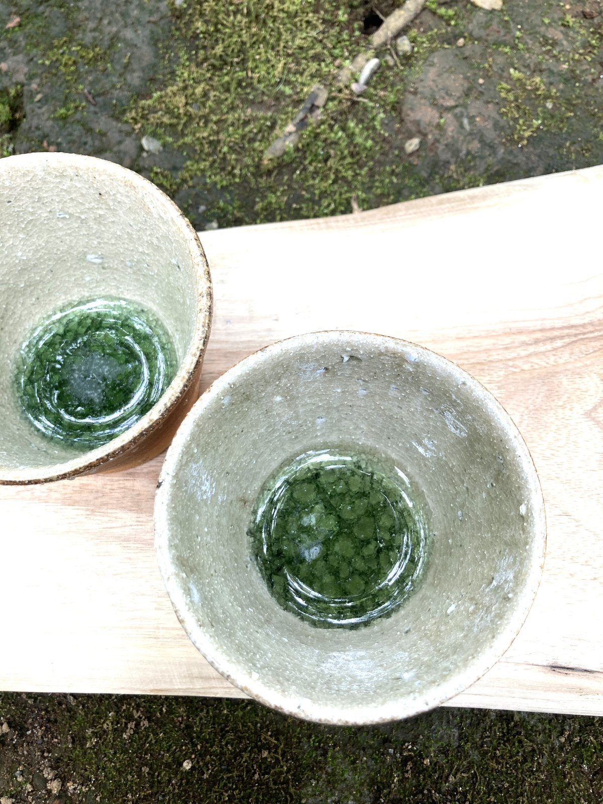佐賀の器（武雄焼）亀翁窯…蕎麦猪口（そばちょこ）：みかん釉 Le Soba