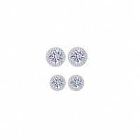 ハイカーボンダイヤモンド 0.5ct+メレストーン ピアスorイヤリング