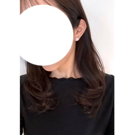 ハイカーボンダイヤモンド 0.5ct+メレストーン ピアスorイヤリング