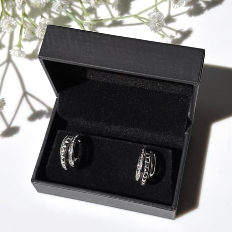 three hoop ピアス