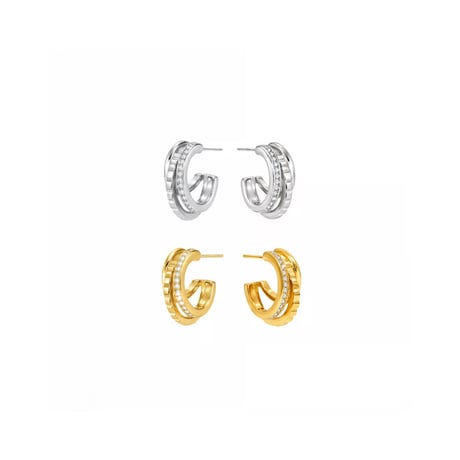 three hoop ピアス