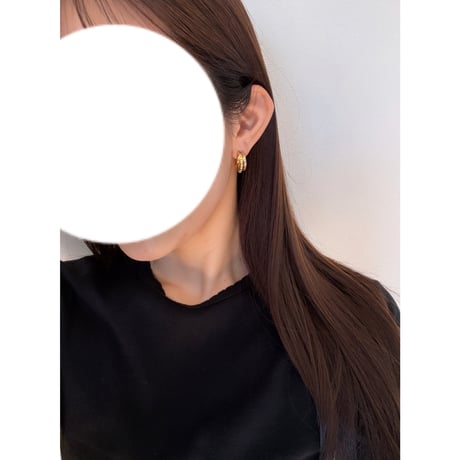 three hoop ピアス