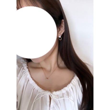 oval hoop  ピアスorイヤリング