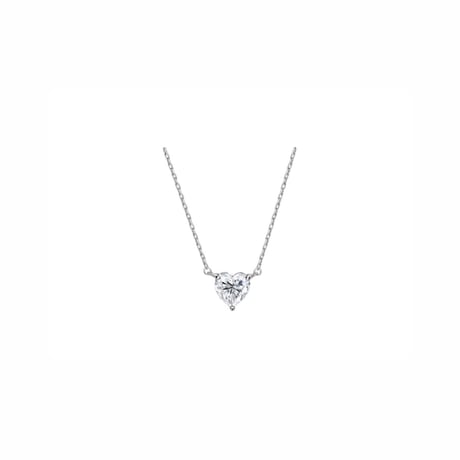ハイカーボンダイヤモンド1ct ハートネックレス