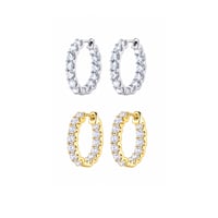 ハイカーボンダイヤモンド hoopピアス
