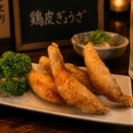 【送料無料（沖縄・北海道を除く）】鶏皮ぎょうざ25ｇ 400個（500ｇ(20個)×10袋×2合）【業務用 冷凍食品 鶏肉 餃子 おつまみ イベント オードブル パーティ 弁当 居酒屋 時短】