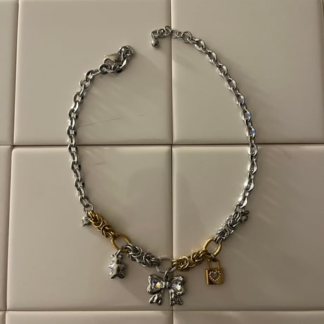 ribbon bijou necklace ೀ⋆⑅˚