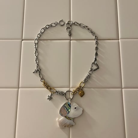 shell dog necklace✩*⋆₊❤︎ ಎ