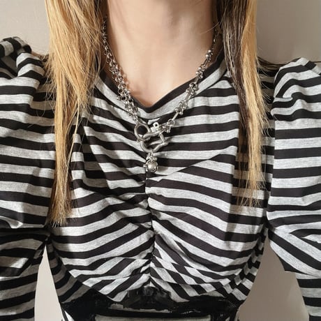 silver chain necklace  008˚⟡⊹₊⋆