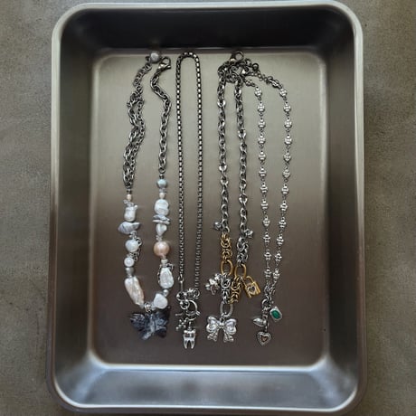 ribbon bijou necklace ೀ⋆⑅˚