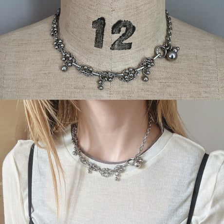 silver chain necklace  007 ⋆₊ ೃ✦☯︎