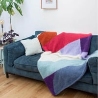 le plaid multicolore "Palais Galliera” | Kit à tricoter