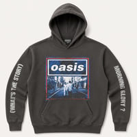 OASIS オアシス フーディー パーカー  バンドスウェット チャコールグレー What's The Story Blue Tone Hoodie 25 Ex-Tour