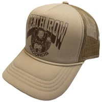 DEATH ROW RECORDS デス・ロウ・レコード コーデュロイ メッシュキャップ サンド Execution Circle Mono Mesh Back Cap