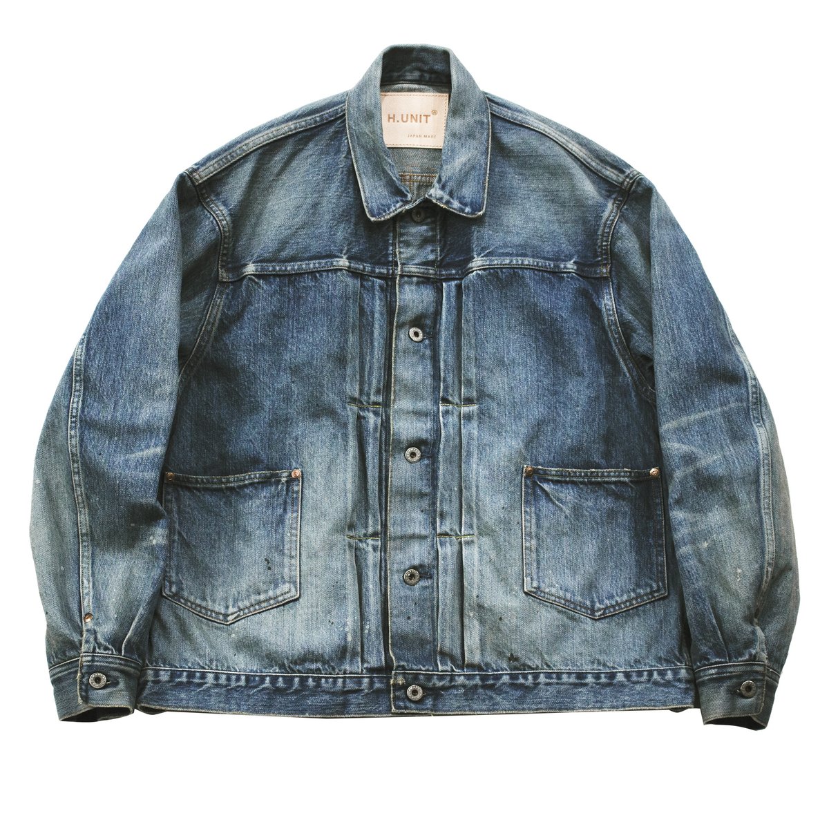 H.UNIT エイチユニット デニムワークジャケット インディゴ Denim work
