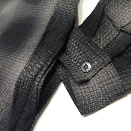 CAL TOP キャルトップ オンブレチェック シャツジャケット チャコール/ブラック OMBRE CHECK SHIRT JACKET CHARCOAL/BLACK CA-007