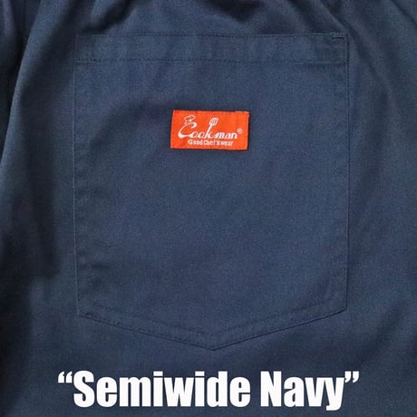 COOKMAN クックマン シェフパンツ セミワイド ネイビー Chef Pants Semiwide Navy 231-43839