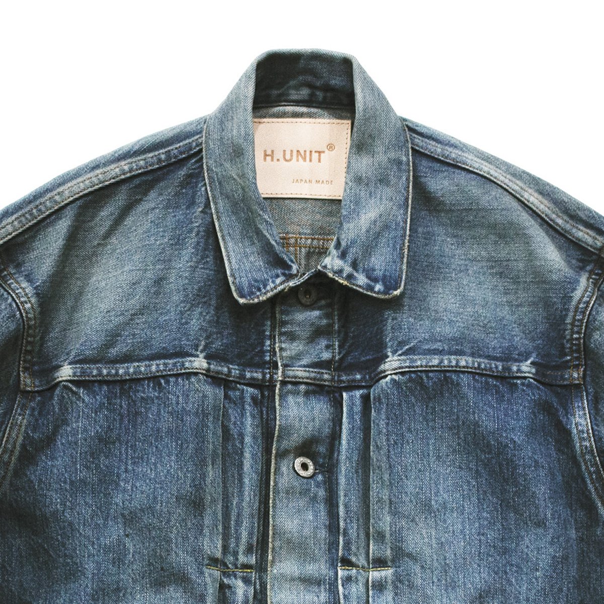 H.UNIT エイチユニット デニムワークジャケット インディゴ Denim work