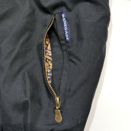 RENEGADE SPORTS レネゲードスポーツ ダービースタイル ジャケット ブラック PADDED CIRCLE SHOULDER JACKET 1370