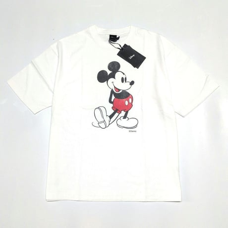 SLICK スリック ミッキーマウス Tシャツ ホワイト SLICK × MICKEY MOUSE Print T-shirt 5230391