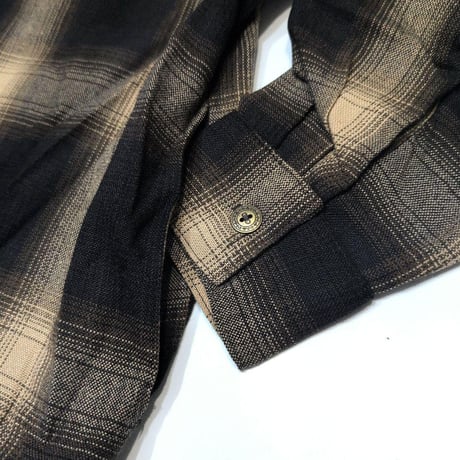 CAL TOP キャルトップ オンブレチェック シャツジャケット ブラウン/カーキ OMBRE CHECK SHIRT JACKET BROWN/KHAKI CA-007