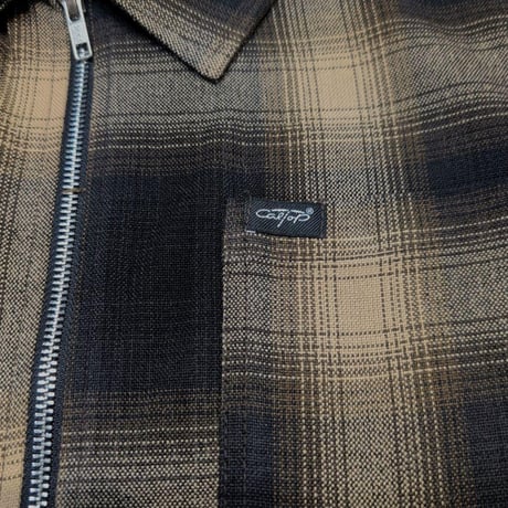 CAL TOP キャルトップ オンブレチェック シャツジャケット ブラウン/カーキ OMBRE CHECK SHIRT JACKET BROWN/KHAKI CA-007