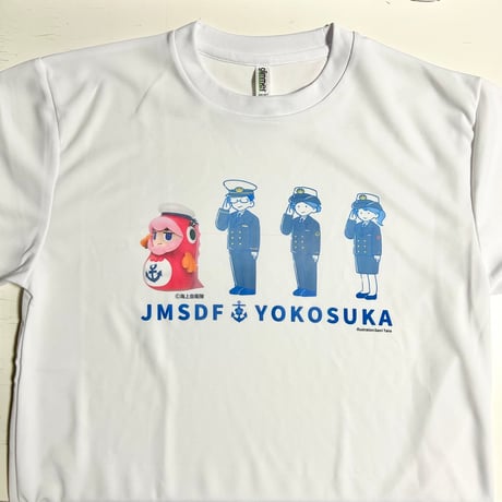 カイジョウジエイ鯛×たいらさおりTシャツ(横須賀ver)