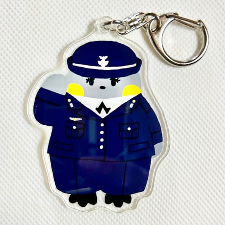防大ペンギン航空幹部候補生(男性・女性ver)アクリルキーホルダー