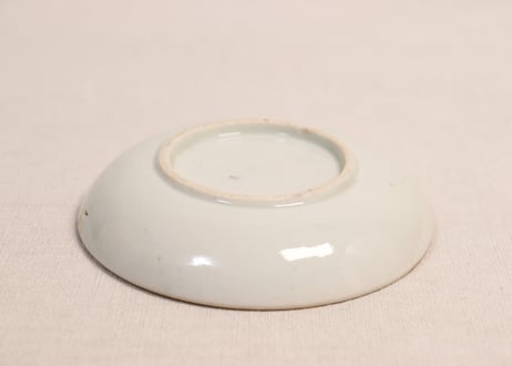 明治後期~大正銅判鶴丸図小皿