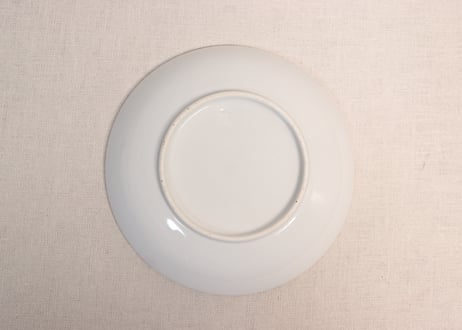 明治前期赤絵金彩菊図6寸皿①