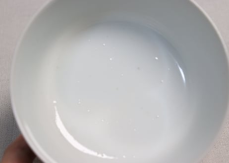 江戸幕末染付四君子図蓋茶碗