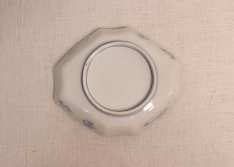 明治前期色絵竹梅図菱形皿①
